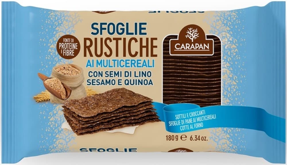 Sfoglie Rustiche Multicereali 180 g Carapan in offerta da MD