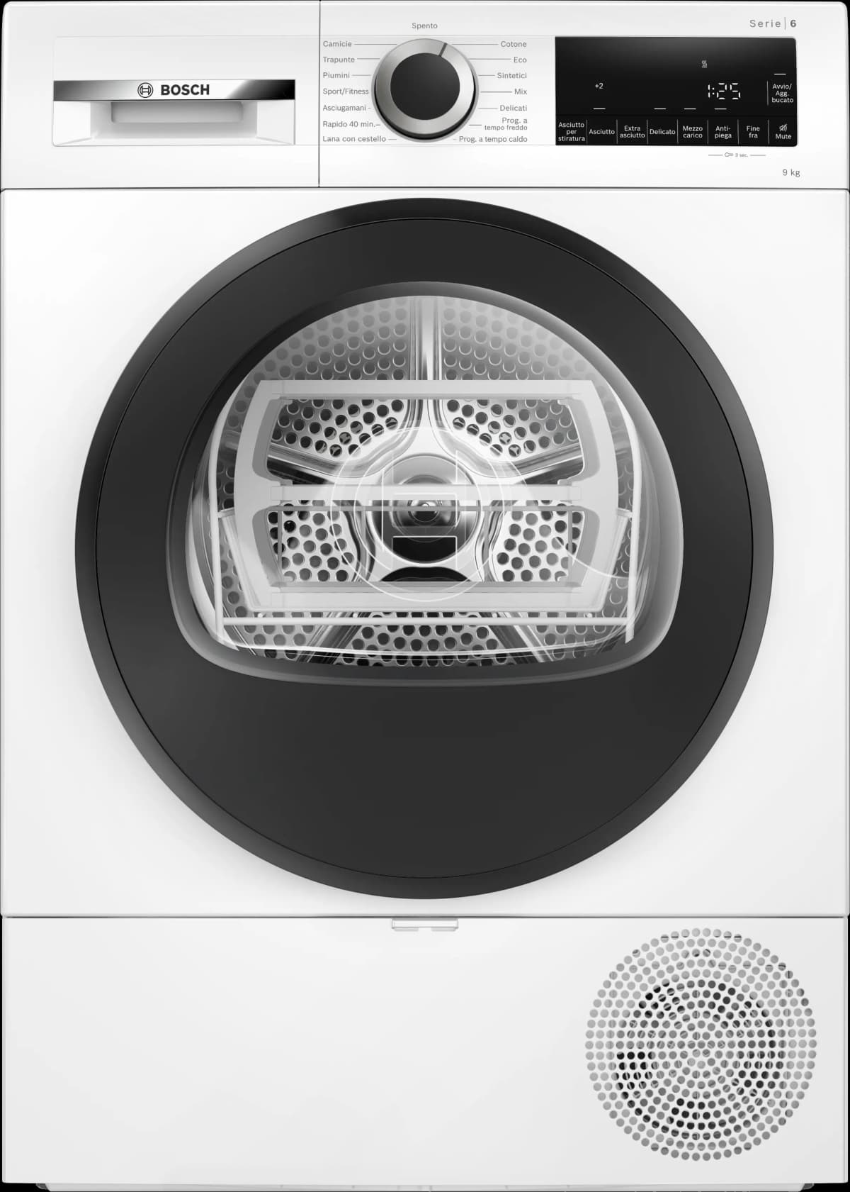 Bosch asciugatrice a pompa di calore Serie 6 - WQG24201IT, 9 kg – Comet