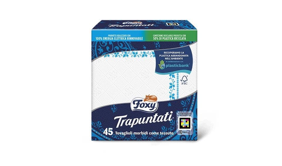 Tovaglioli Trapuntati, 45 pezzi, 2 veli 40 x 40 cm Foxy – Iper La grande i