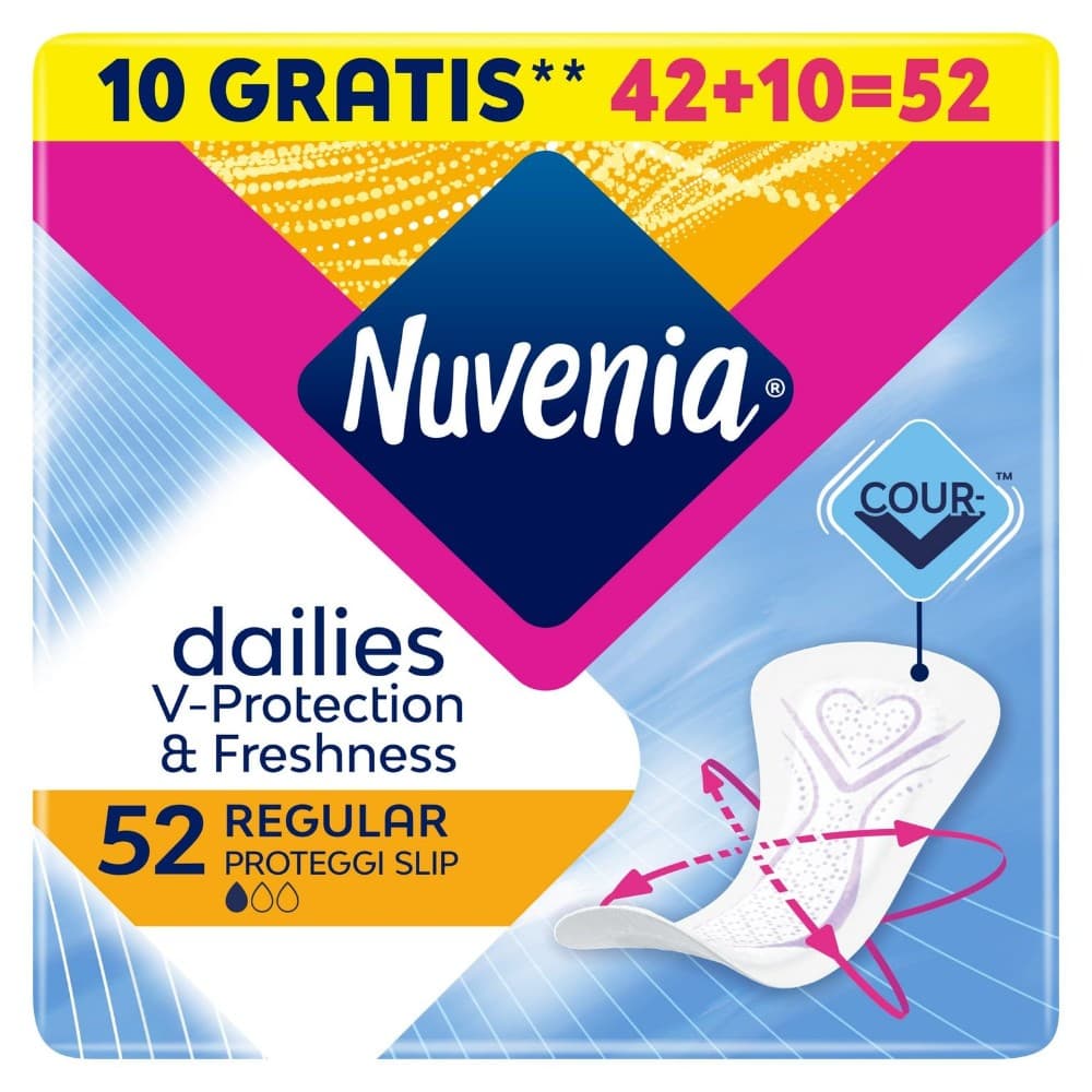 Nuvenia proteggi slip ripiegati, 52 pezzi – Dm
