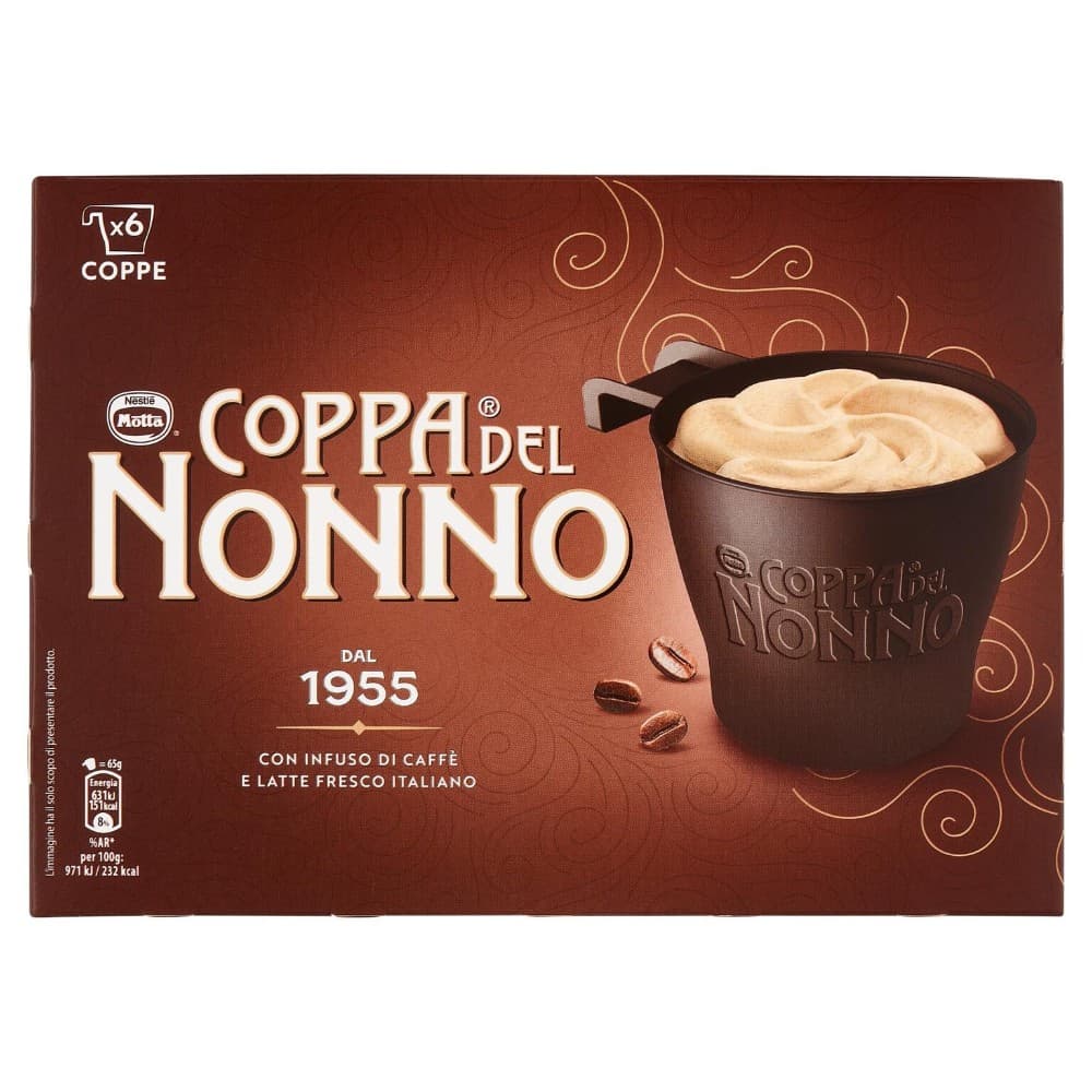 Coppa del Nonno Motta, conf. da 6, g 390 – Bennet