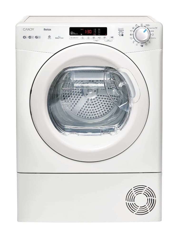 Asciugatrice a pompa di Calore Candy CR EH8N1DE-S L 59,6 cm A 85 cm P 60,7 cm in offerta da Carrefour