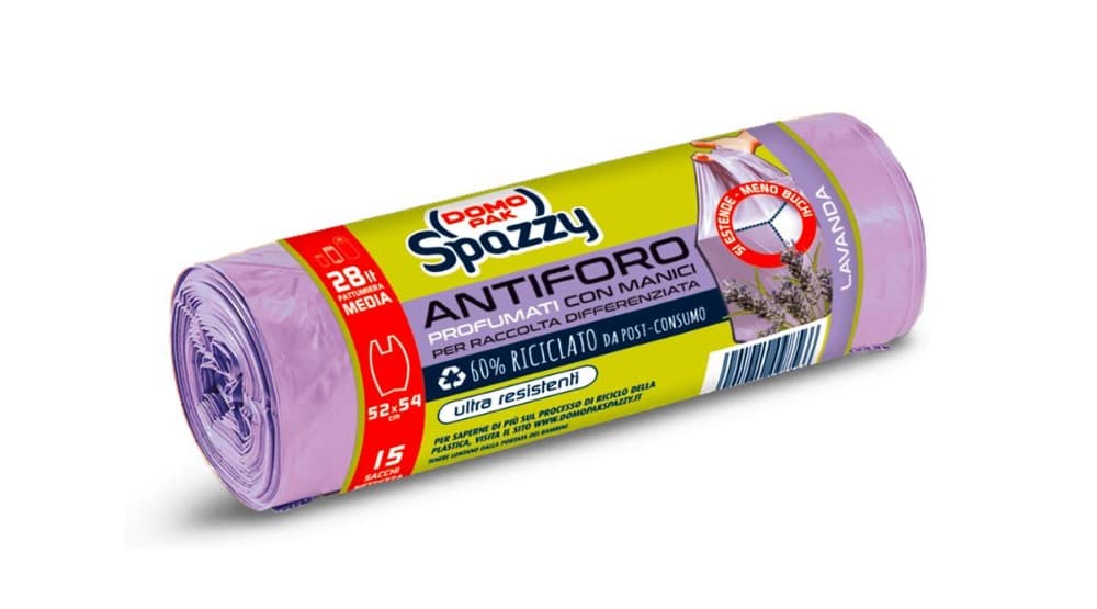 Sacchi antiforo Spazzy profumati con manici Domopak – Iper La grande i