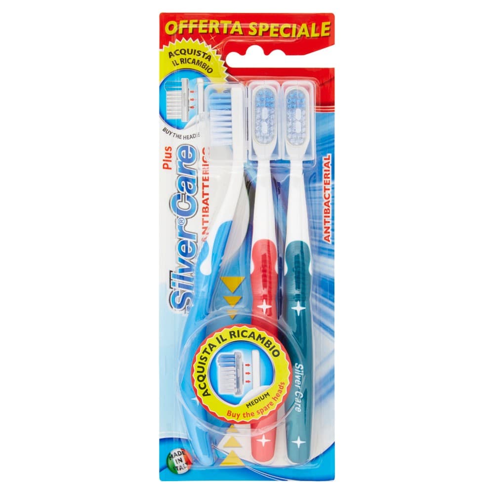 Spazzolino Silver Care, conf. da 3 – Bennet