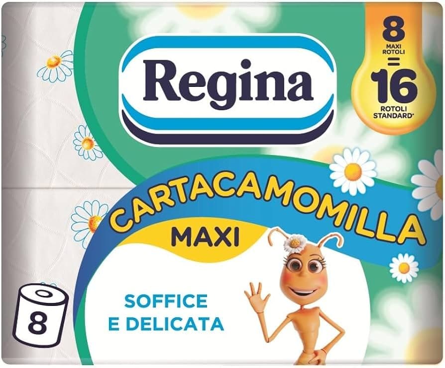 Carta igienica Cartacamomilla Regina, 8 maxi rotoli – Panorama