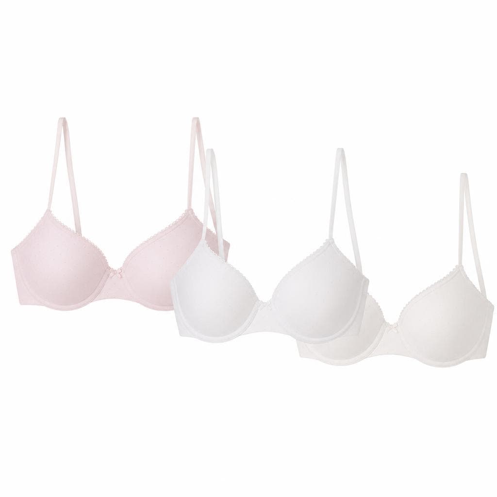 Reggiseno Balconcino o Triangolo in Cotone o Microfibra 3 pezzi in offerta da Carrefour