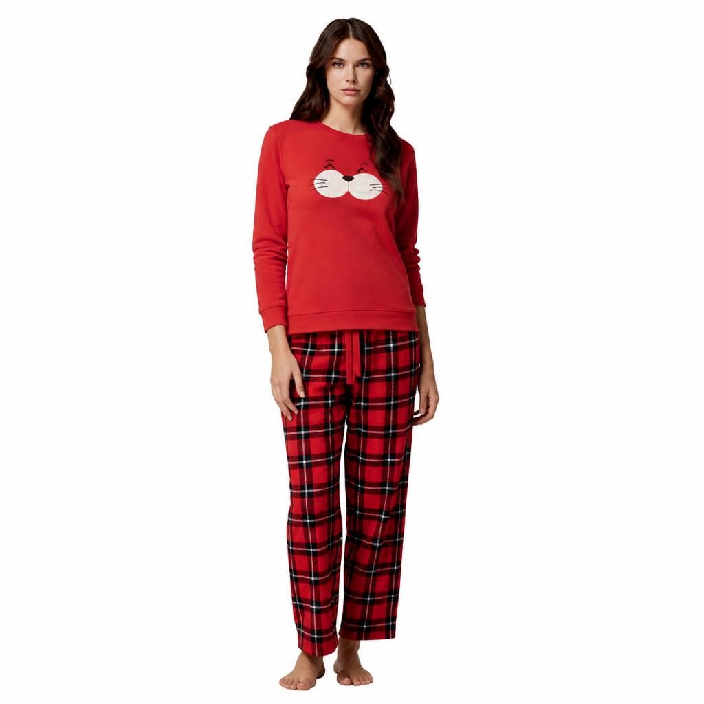 Pigiama Donna in pile stampa animals – Carrefour