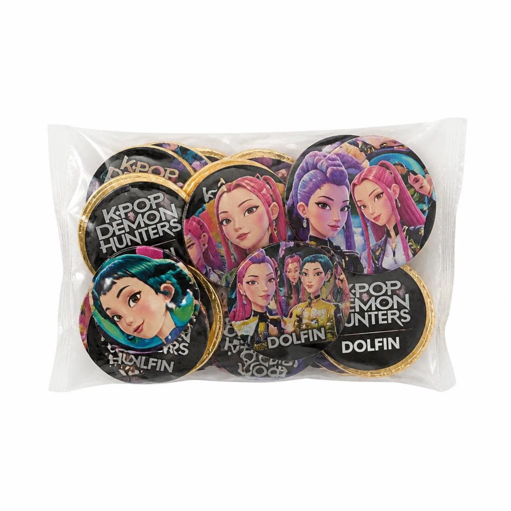 Monete di Cioccolato K-pop Demont Hunters Dolfin, 70 g – Carrefour