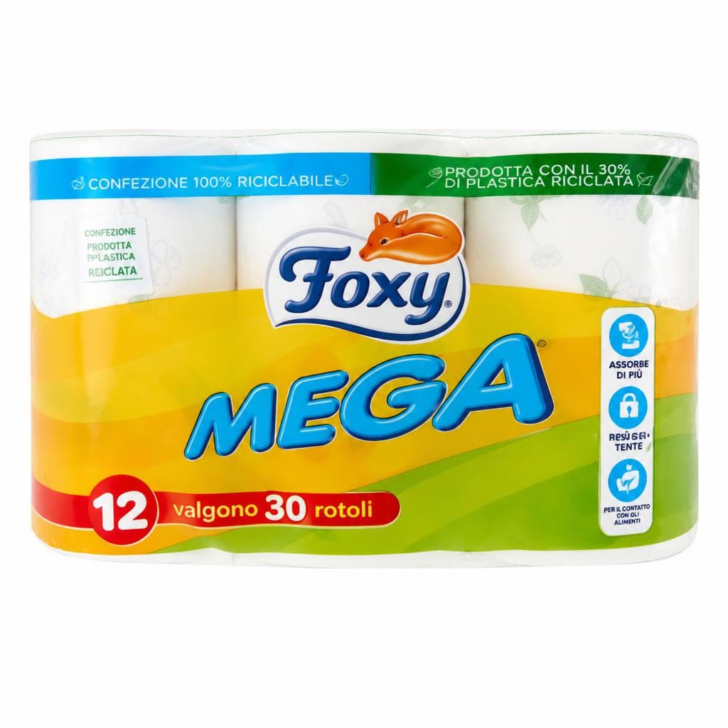 Foxy Mega carta igienica, 12 rotoli – Bennet