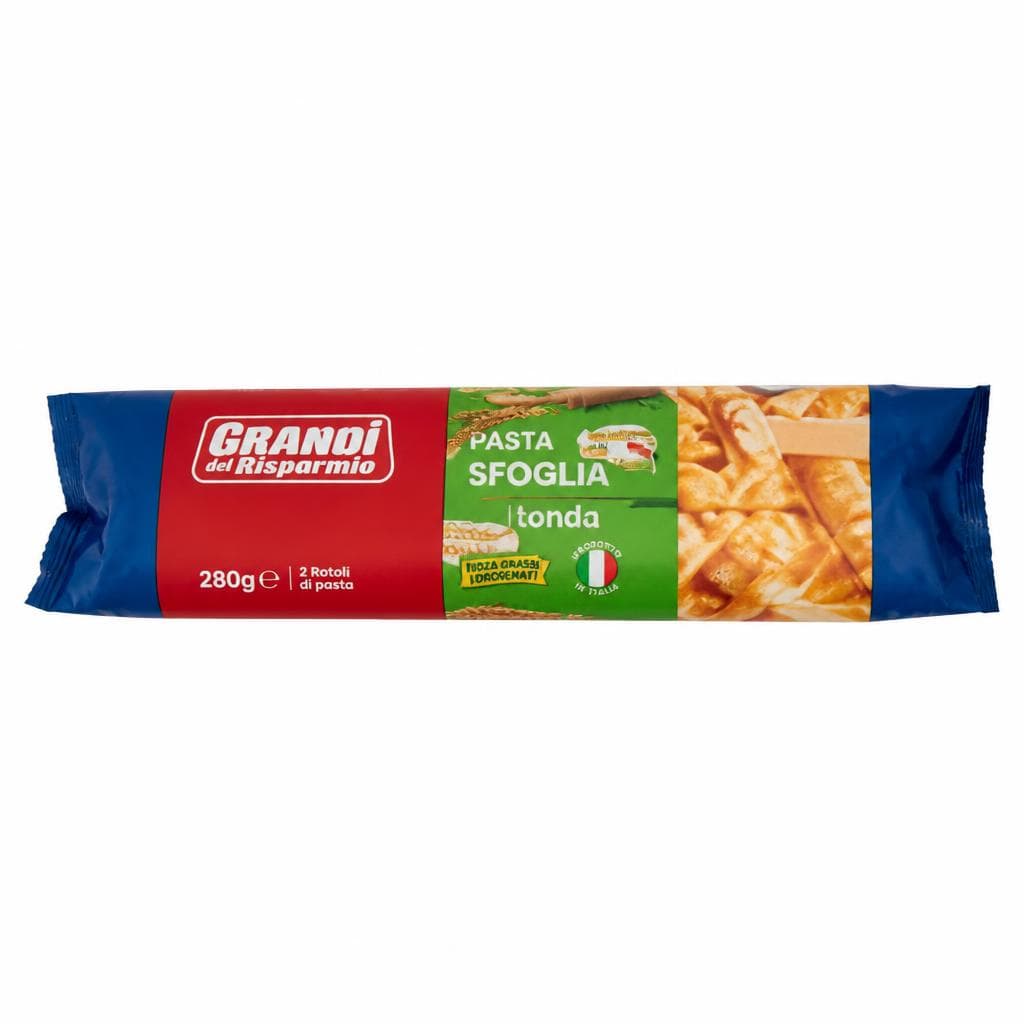Grandi del risparmio pasta sfoglia tonda, 2 x 230 g – Eurospin