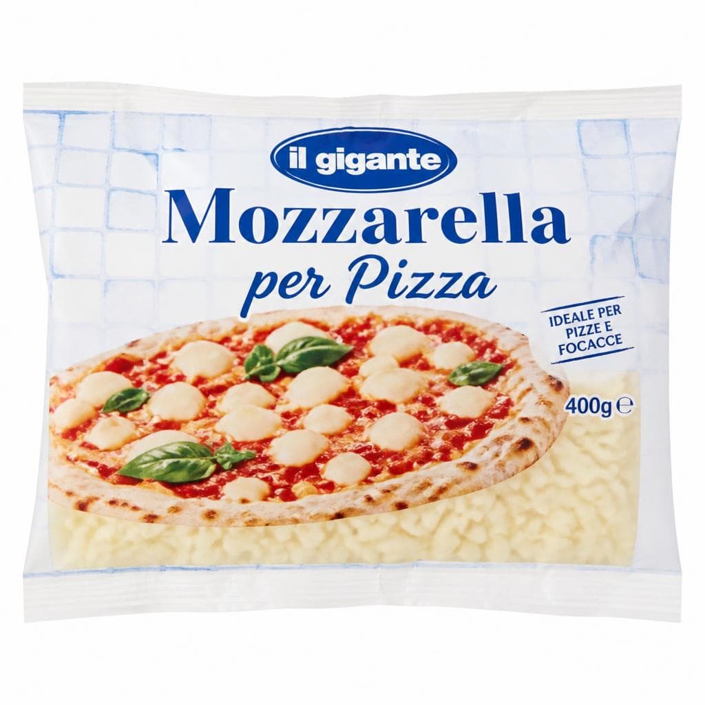 Mozzarella per Pizza il gigante, 400 g – Il Gigante