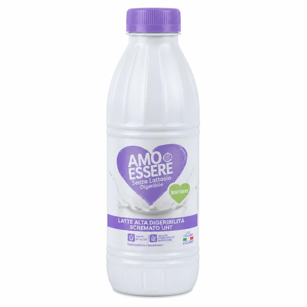 Latte alta digeribilità scremato UHT, 6 x 500 ml AMO ESSERE – Eurospin