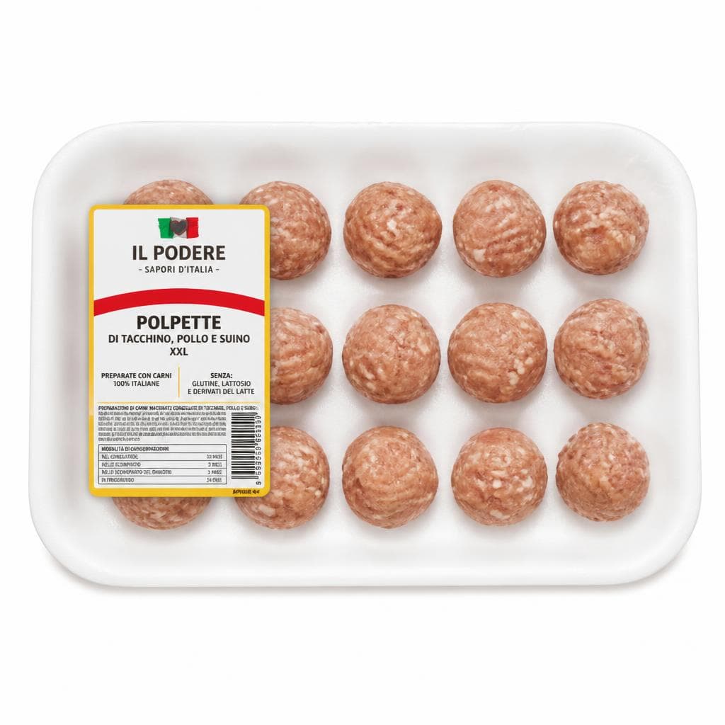 Il Podere polpette di tacchino, pollo e suino XXL, 360 g – ALDI