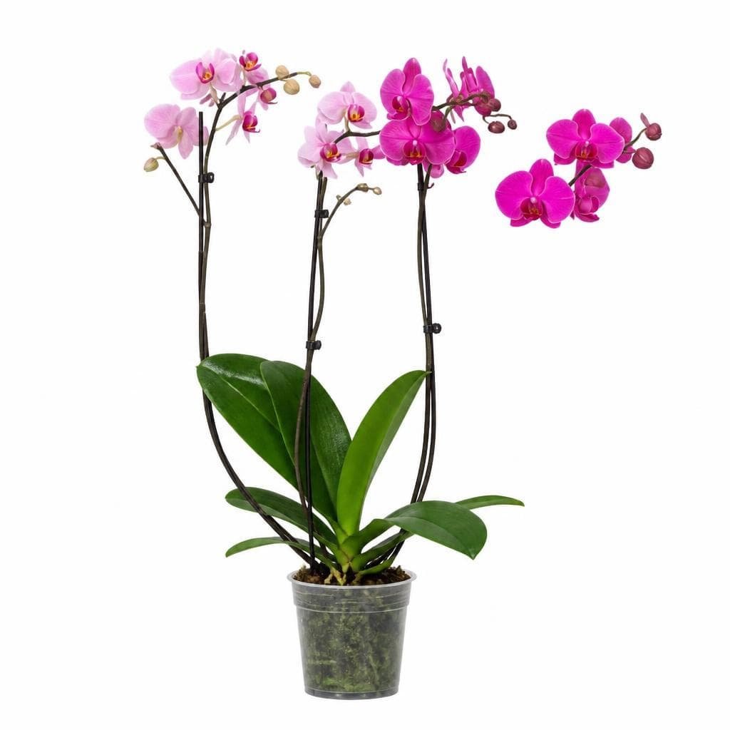 Orchidea phalaenopsis, 2 rami in vaso Ø 12 cm – Iper La grande i