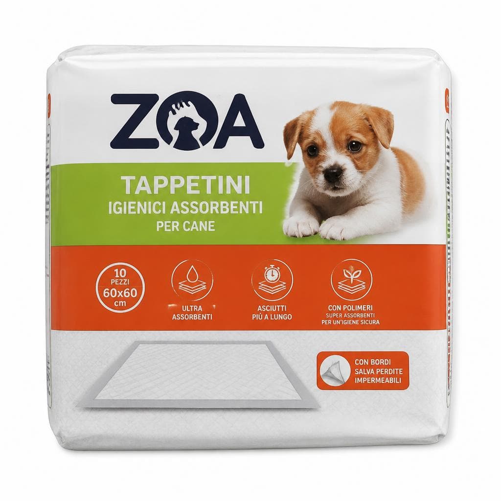 Tappetini igienici assorbenti per cane Zoa, 10 pezzi – Panorama