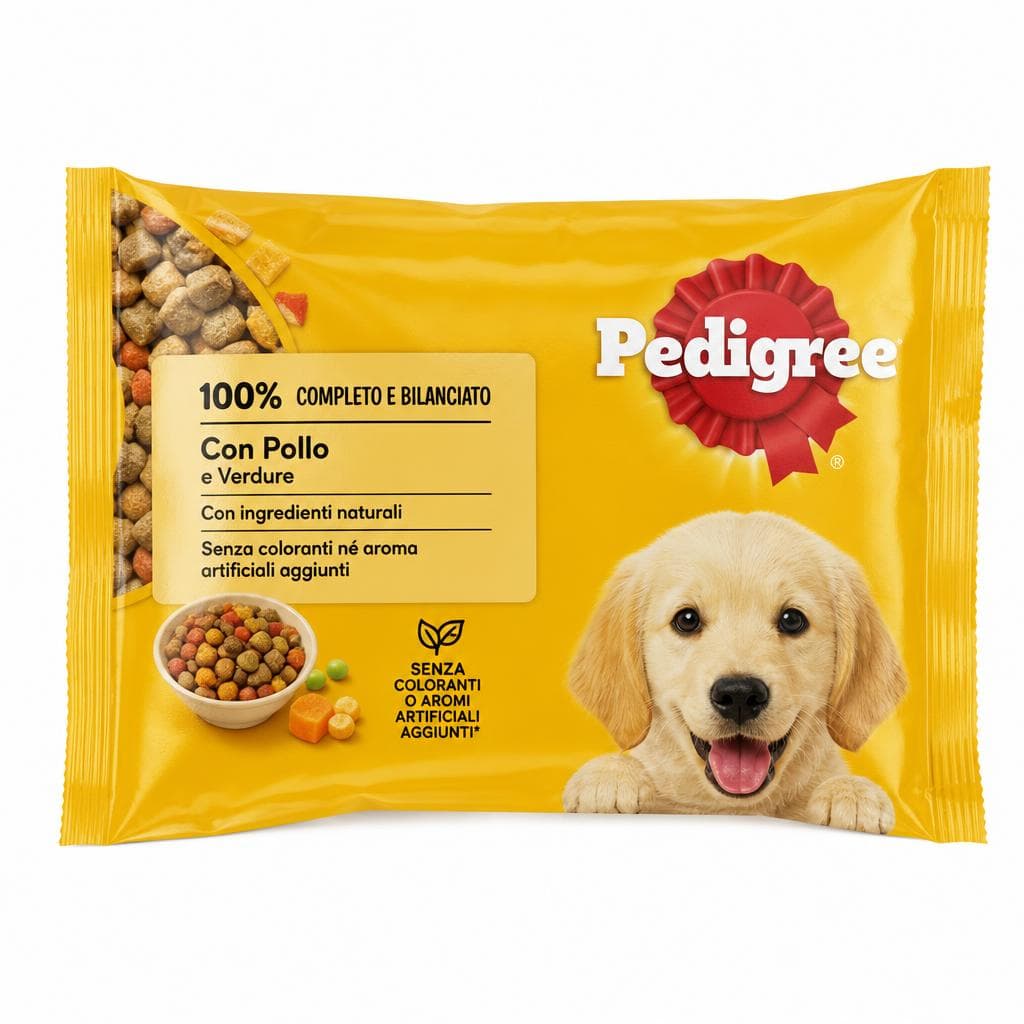 Pedigree bocconi per cani, 100 g x 4 – Panorama