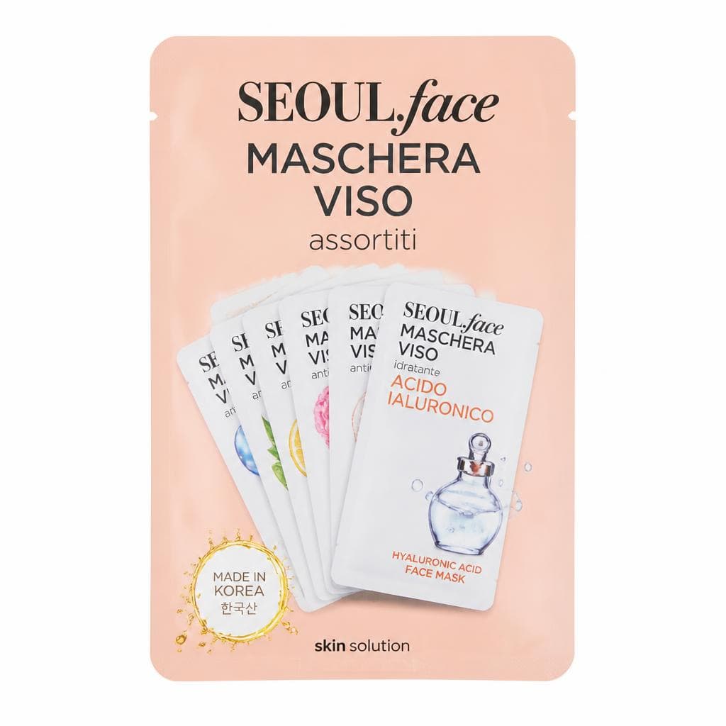 Seoul face maschera viso assortiti, 36 pezzi – Risparmio Casa
