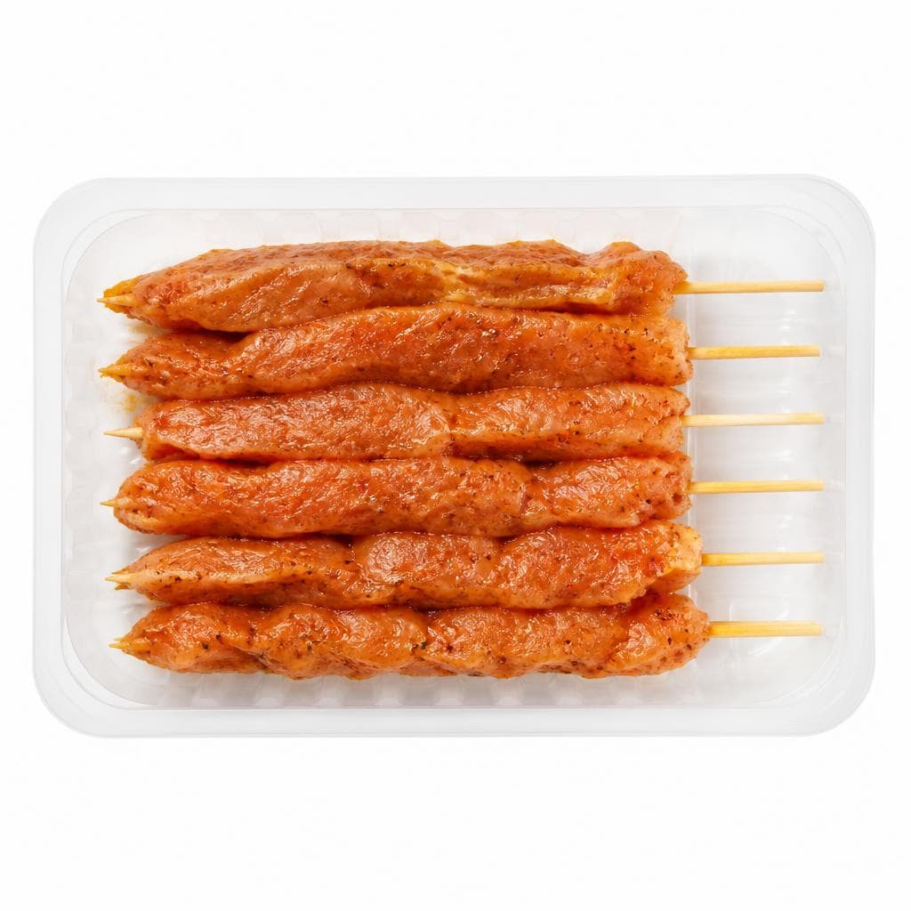 Arrosticini di pollo marinati Kansas Style 330 g confezione in offerta da Lidl