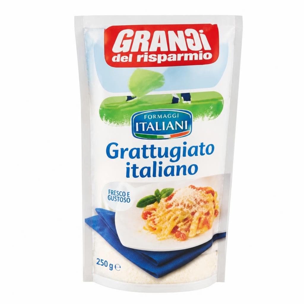 Grandi Italiani grattugiato italiano, 250 g – Eurospin