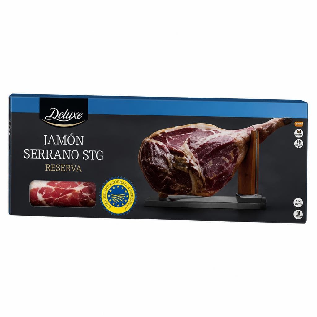 Deluxe Jamón Serrano STG Reserva, 6,5/7,5 kg confezione – Lidl