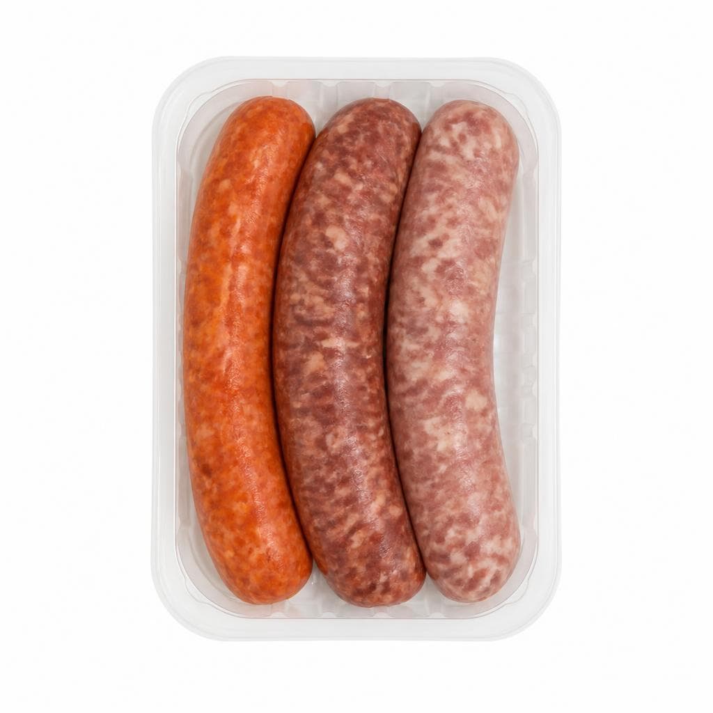 Tris di salsicce di suino, 650 g – Lidl