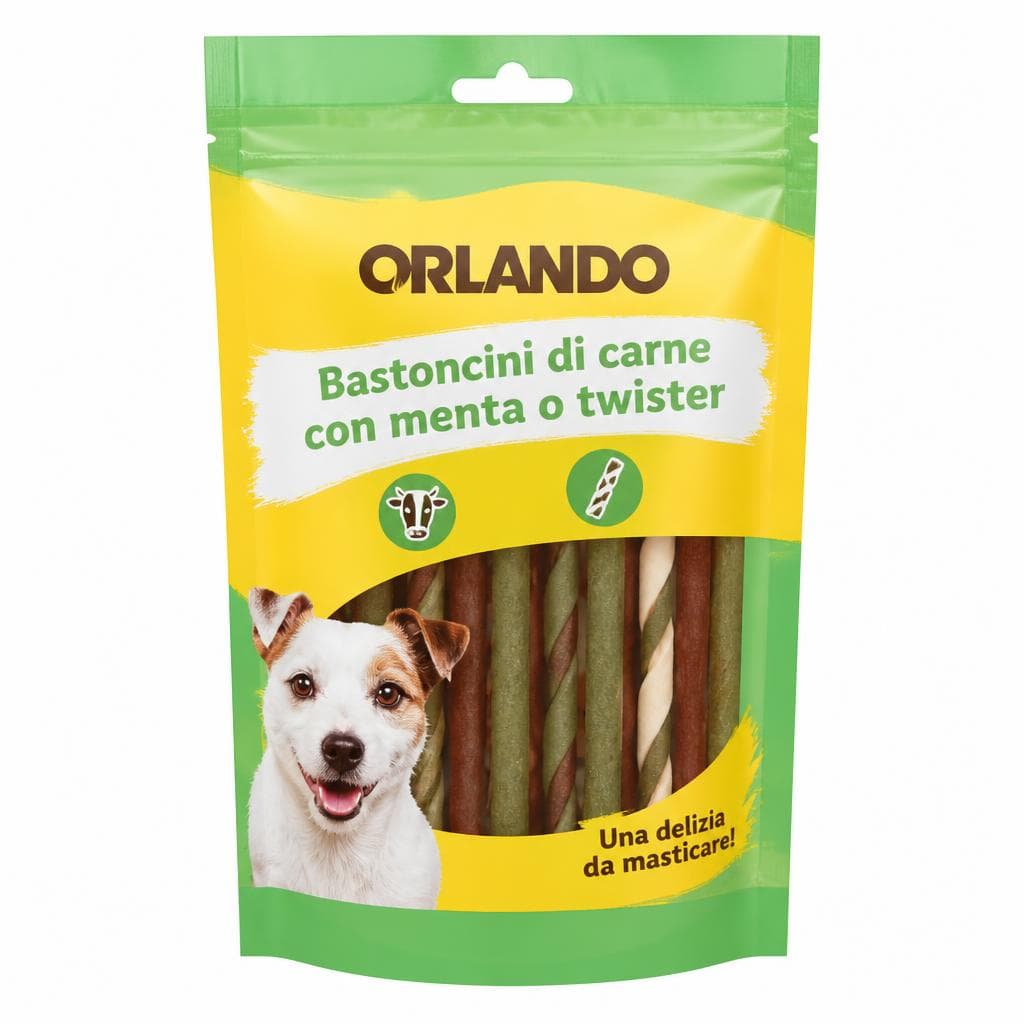 Orlando bastoncini di carne con menta o twister 100 g in offerta da Lidl