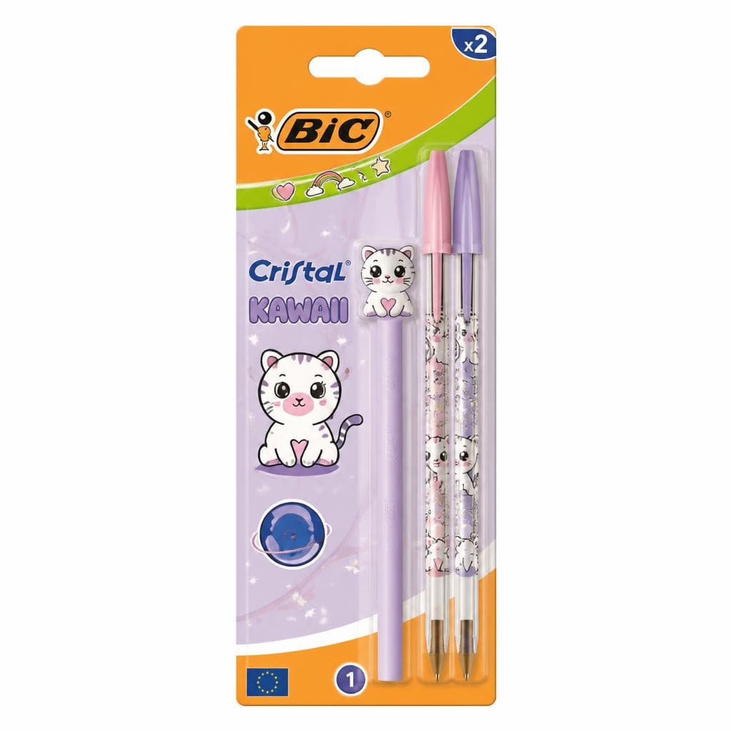 Cristal Kawaii 2 pezzi BIC in offerta da Esselunga