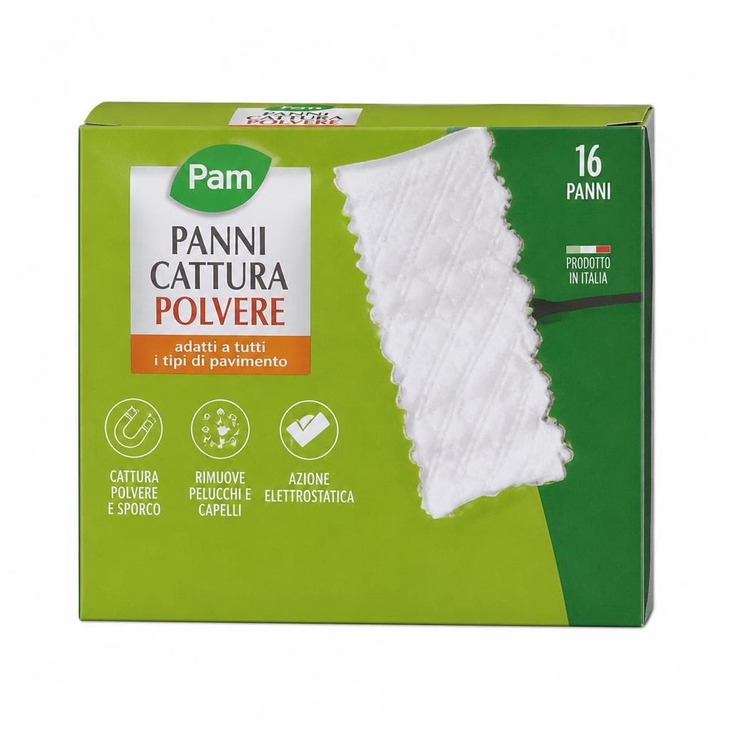 Panni cattura polvere pavimento Pam, 14 pezzi – Panorama