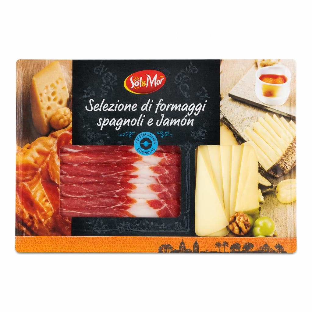Sol&Mar selezione di formaggi spagnoli e Jamón Serrano STG, 150 g confezione – Lidl