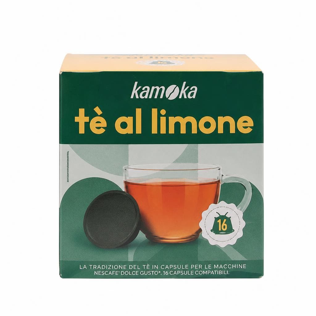 Kamoka 16 caps tè al limone compatibili con Nescafè Dolce Gusto, 16 caps – Dpiù
