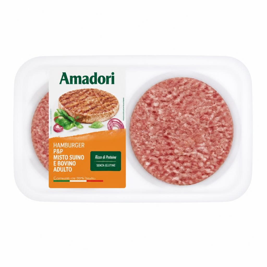 Hamburger P&P misto suino e bovino adulto, 200 g – Panorama
