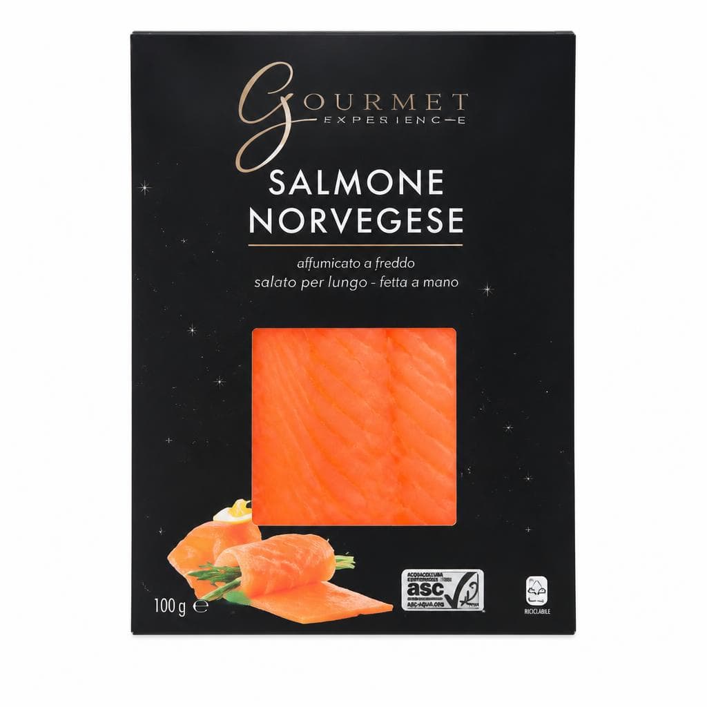 Gourmet salmone norvegese a fetta lunga affumicato, 100 g – ALDI