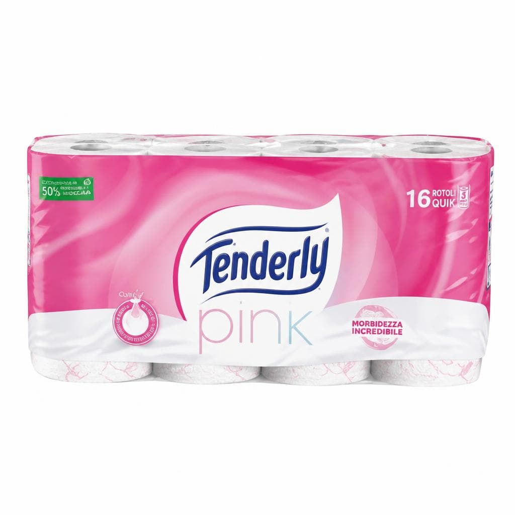 Tenderly carta igienica Pink, 16 rotoli – MD