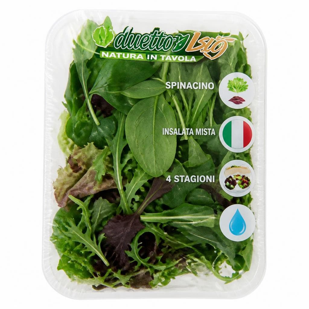 Duetto, spinacino, insalata mista 4 stagioni, 125 g – Penny