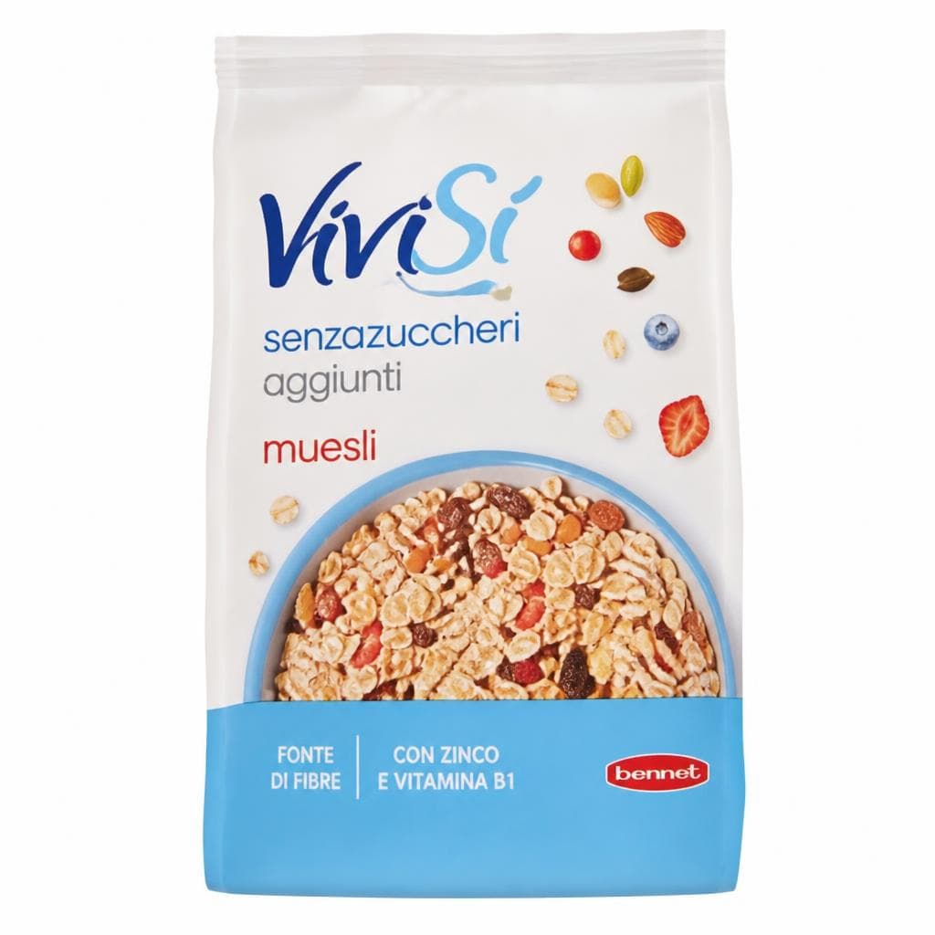Muesli alla frutta senza zuccheri aggiunti, 300 g Bennet Vivisi – Bennet