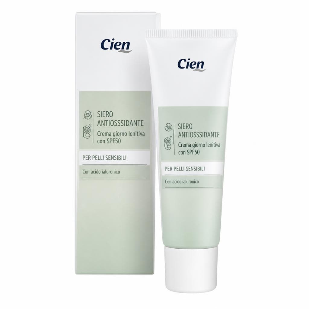 Cien siero antiossidante, crema giorno lenitiva con spf50 o crema rivitalizzante, 30/50 ml – Lidl