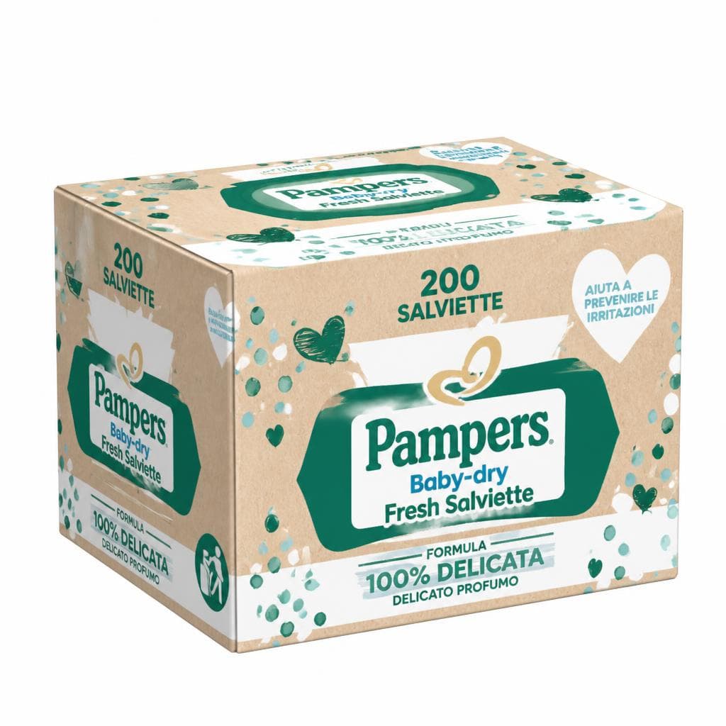Pampers Baby-dry Fresh salviette umidificate, 4x 70 pezzi – Lidl