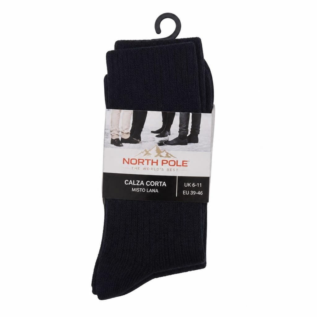 North Pole calze corte o lunghe misto lana uomo, 3 paia, mis. 39/46 – Iper La grande i