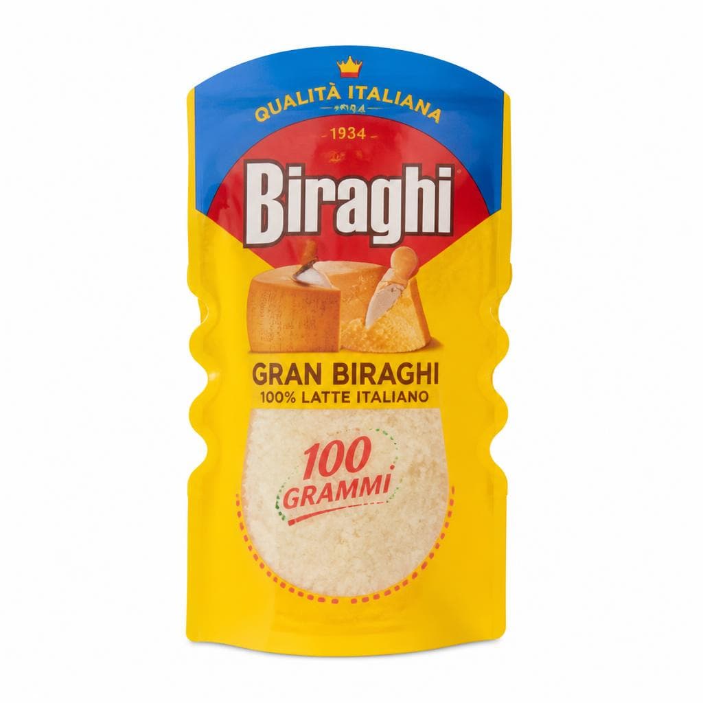 Formaggio grattugiato "Gran Biraghi" Biraghi, 100 g x 2 – Panorama