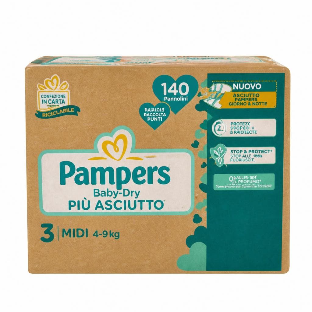 Pampers Baby-Dry, 5 pacchi – Bennet