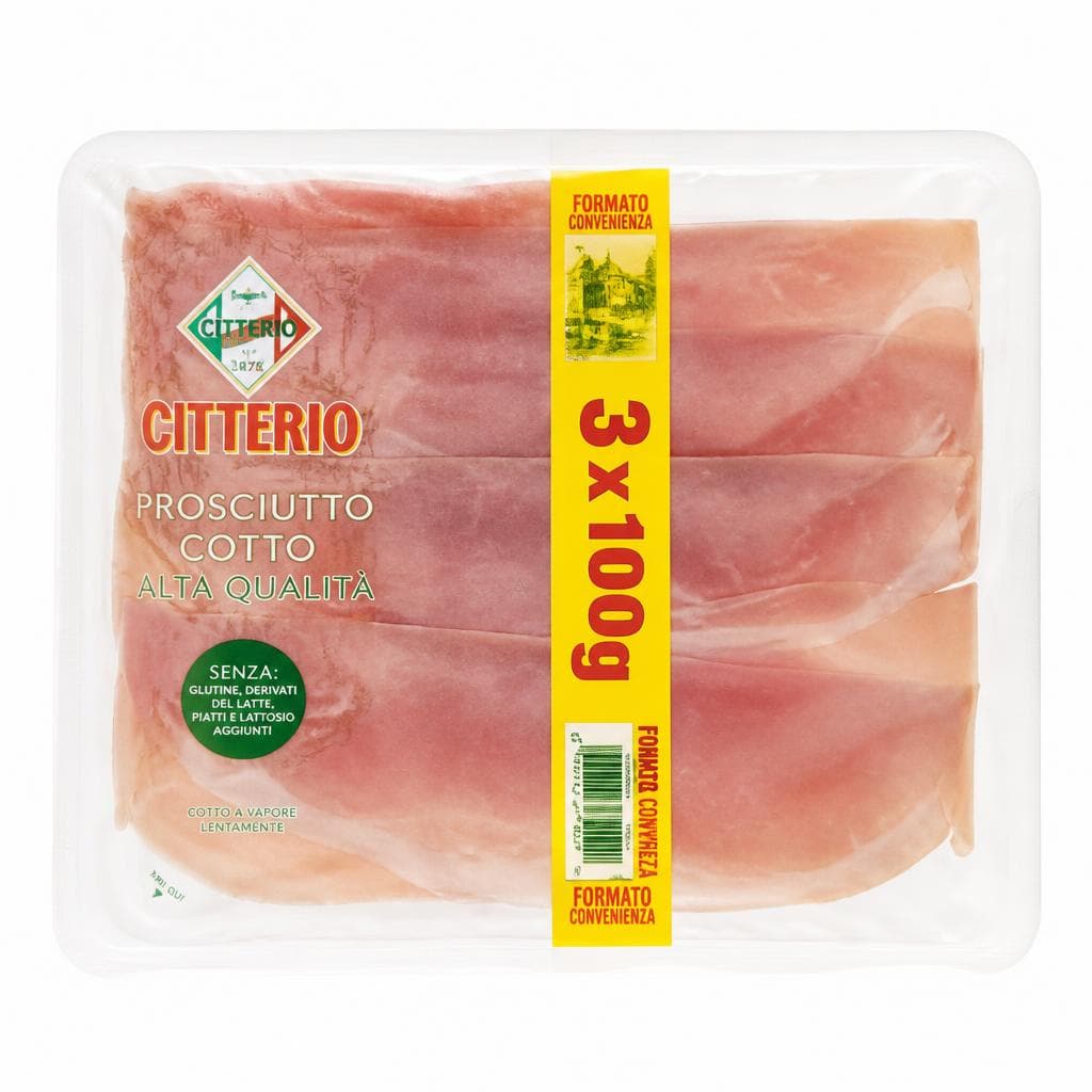Citterio Prosciutto Cotto Alta Qualità, 3 x 100 g – ALDI