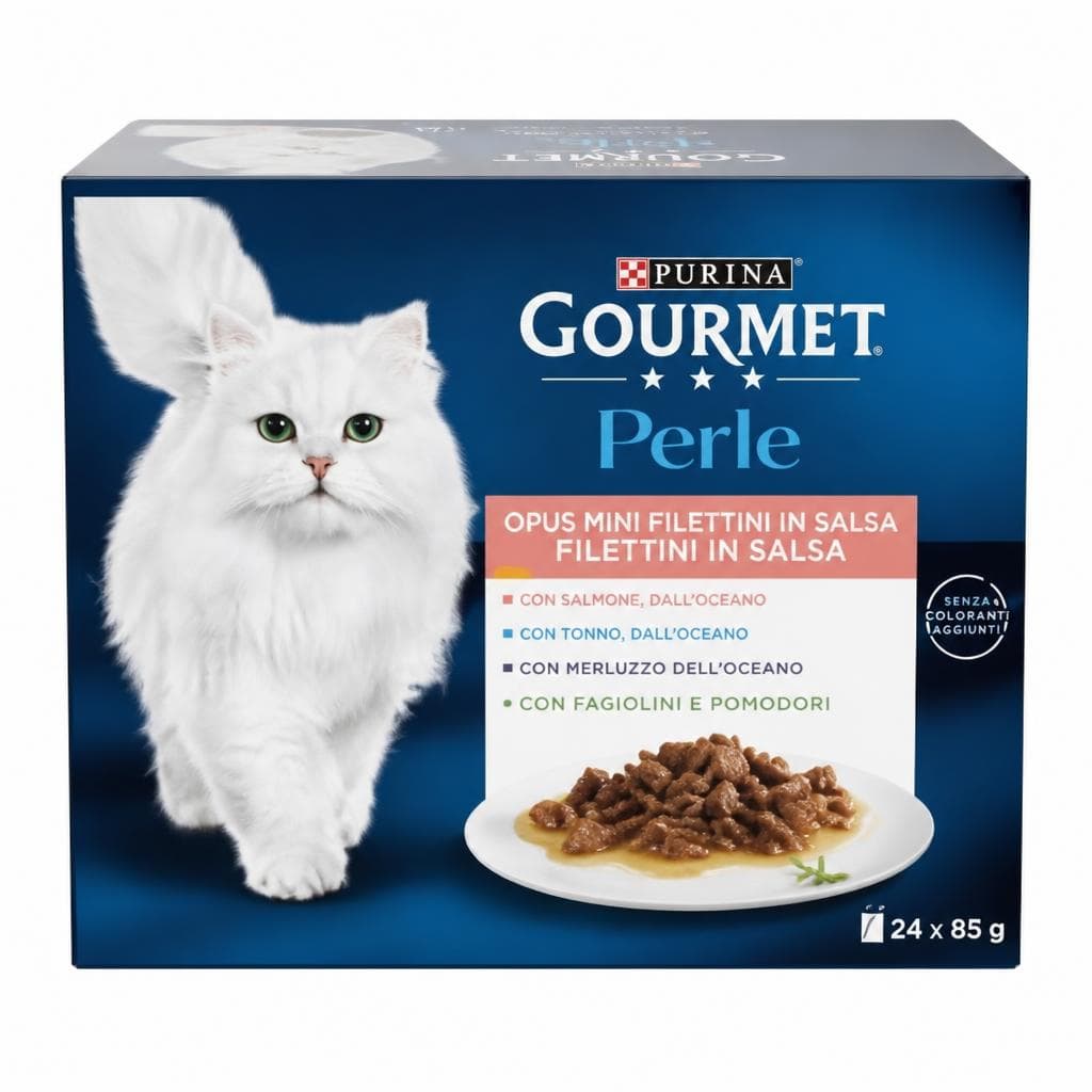 Purina Gourmet Perle alimento umido per gatti, 24x85 g – Bennet