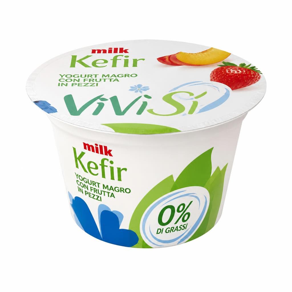 Yogurt magro con frutta in pezzi zerograssi Bennet Vivisi, kg 1 – Bennet