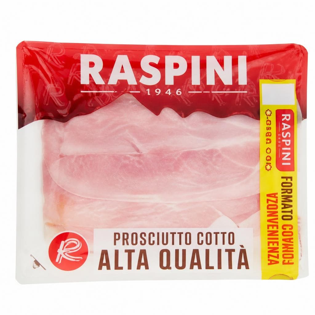 Prosciutto cotto di alta qualità Raspini, 220 g – Bennet