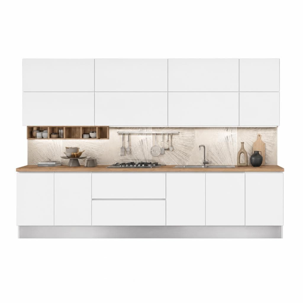 Cucina Bianco Puro Laccato Opaco – Mondo Convenienza