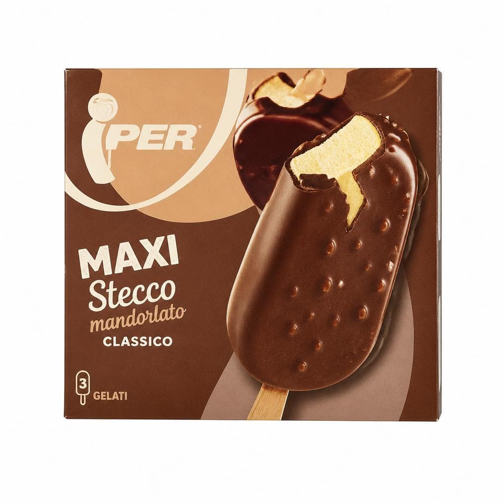 Maxi stecco classico, mandorlato o bianco mandorlato 3 pezzi 258 g Iper in offerta da Iper La grande i