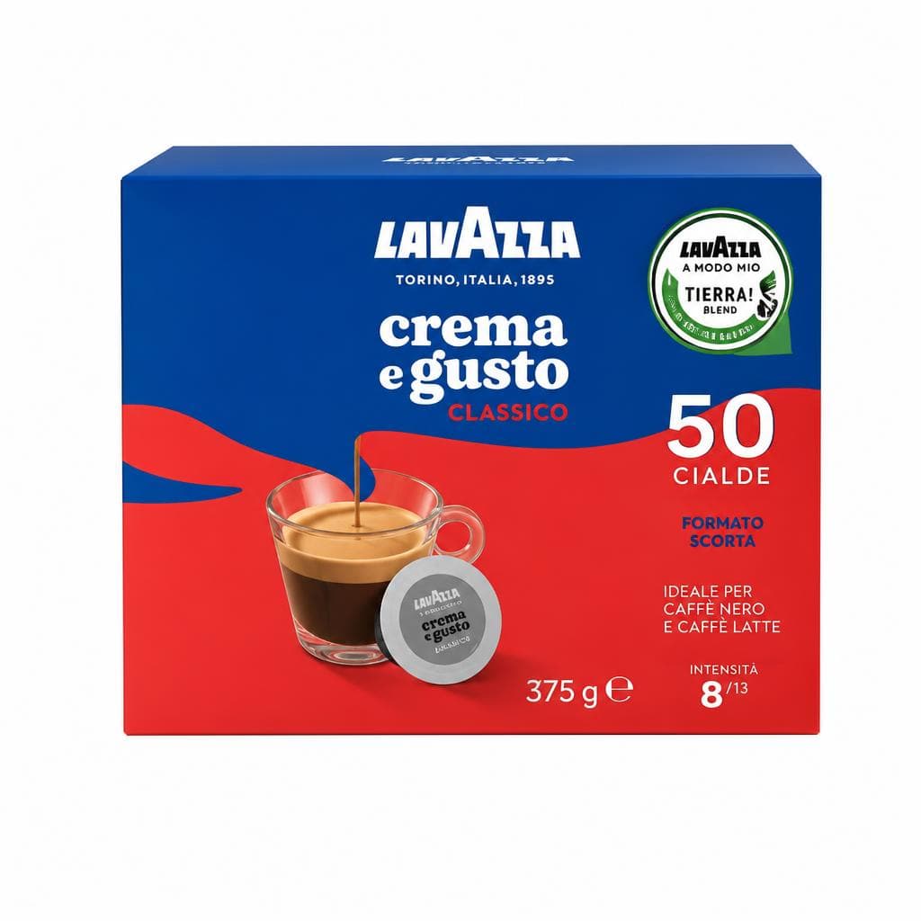 Caffè in cialde Crema e Gusto Classico Lavazza 50 cialde (350 g) in offerta da Panorama