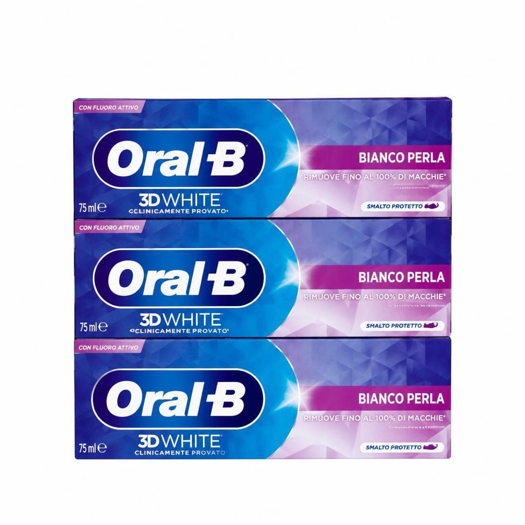 Dentifricio 3D White Oral B, Conf. 3 pz 225 ml – Carrefour