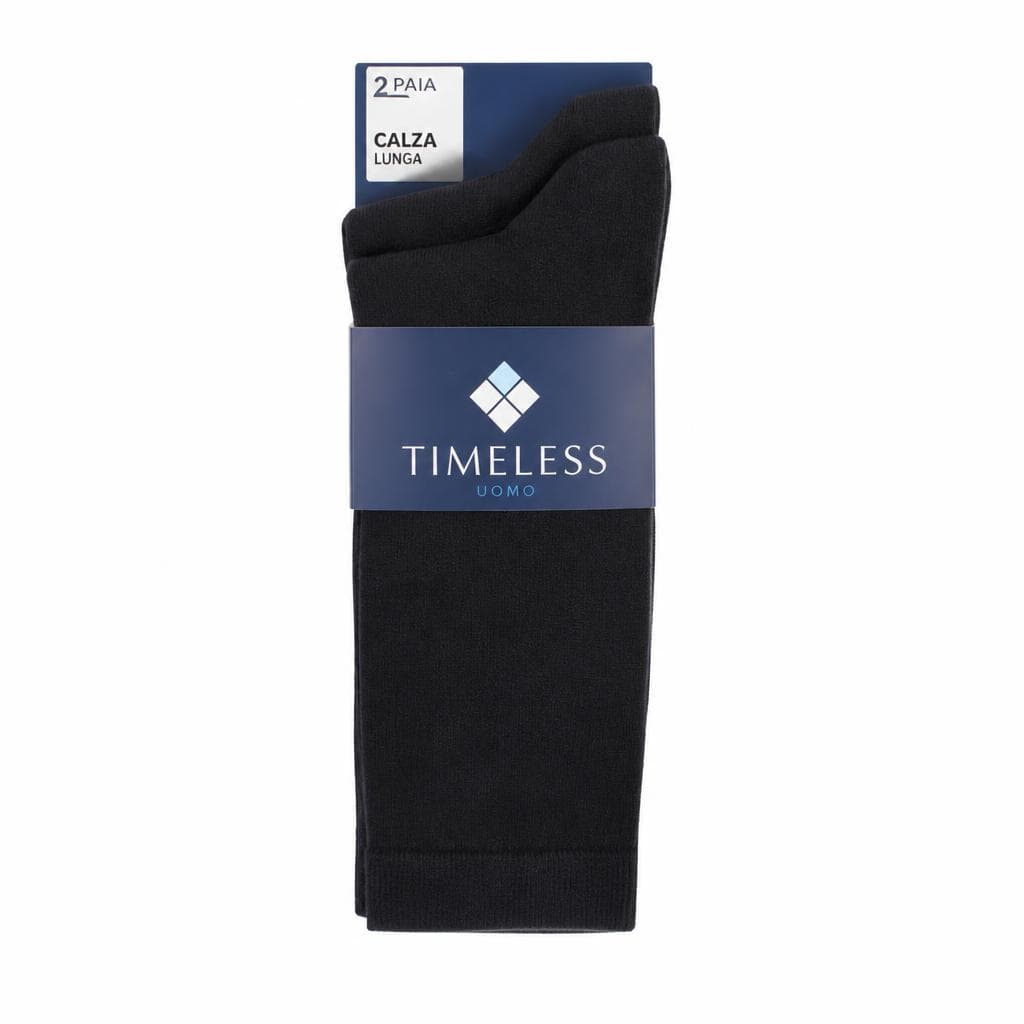Calze lunghe o corte uomo tinta unita Timeless, 2 paia – Il Gigante