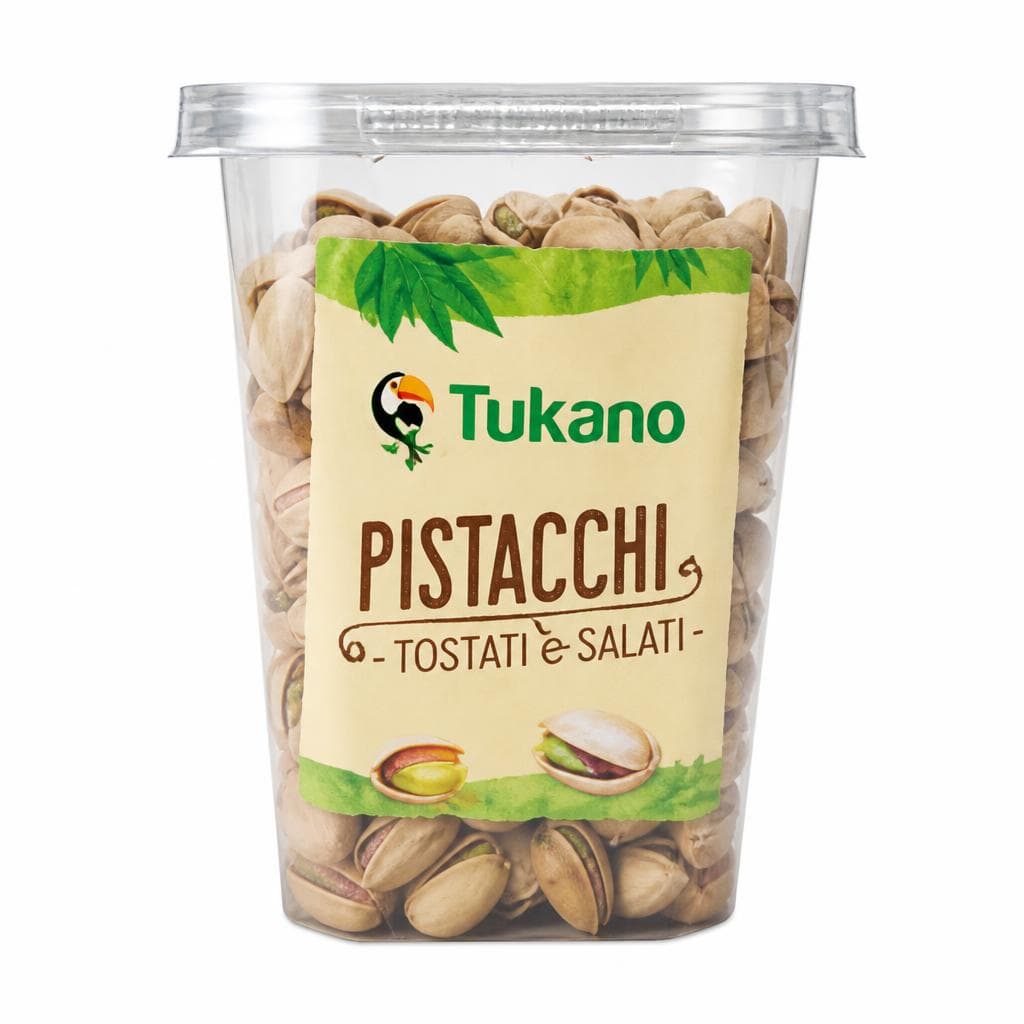Tukano pistacchi tostati e salati, 400 g – Dpiù